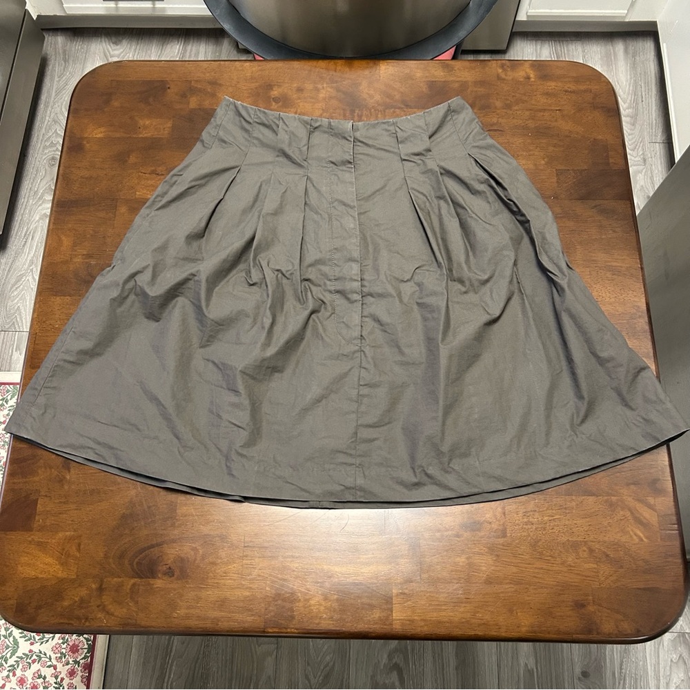 Banana Republic Dark Olive Green A-Line Skirt Size 6